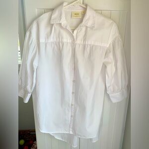 Anthropologie Maeve White Blouse XS